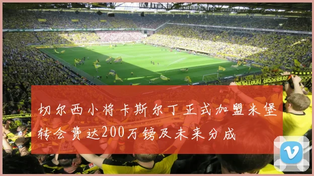 切尔西小将卡斯尔丁正式加盟米堡转会费达200万镑及未来分成